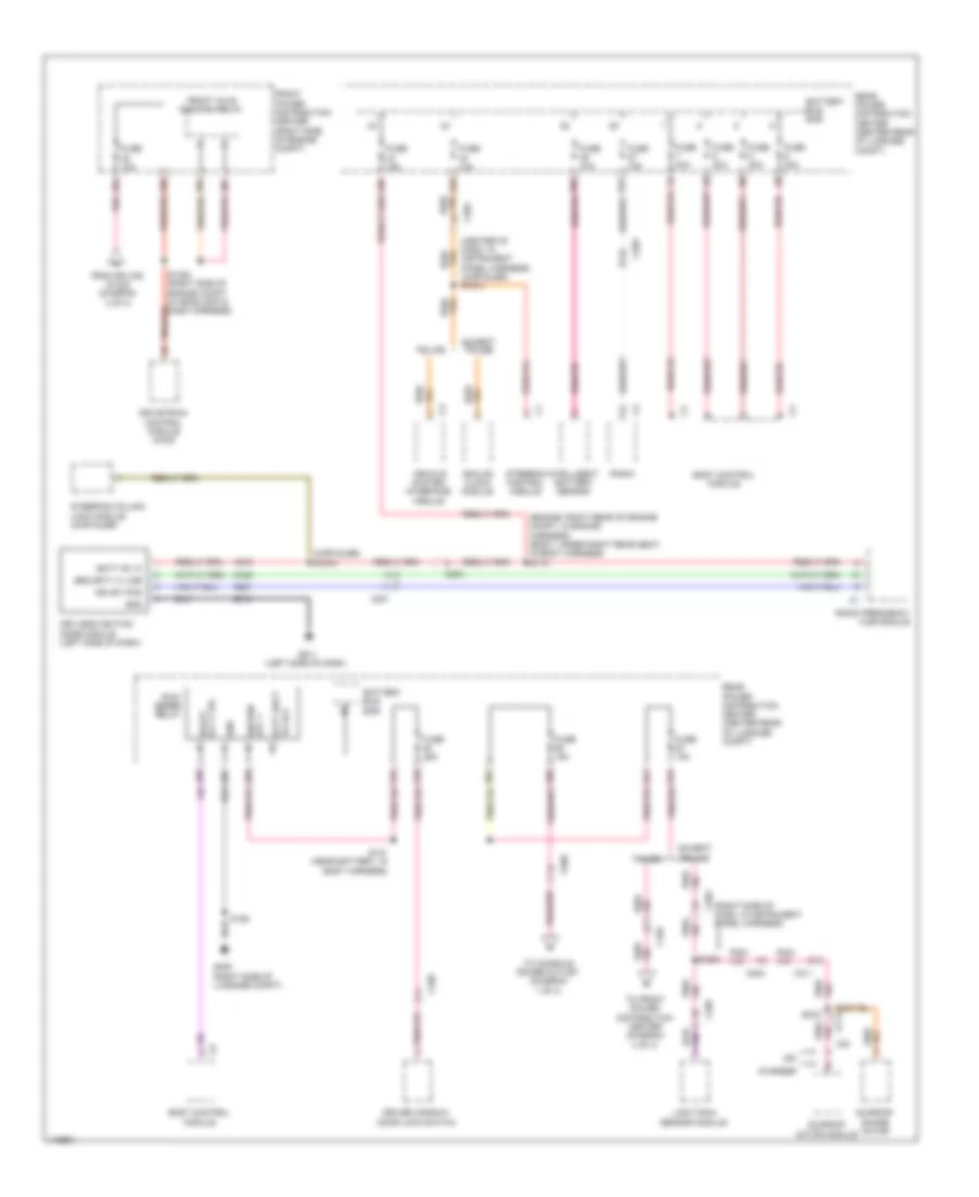 Power Distribution Wiring Diagram (2 of 4) for Chrysler 300 SRT-8 2013