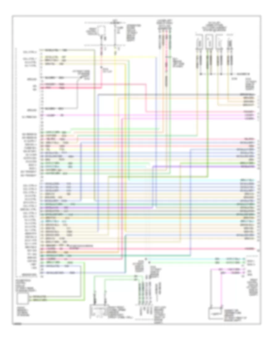 5.7L, Engine Performance Wiring Diagram, Early Production (1 of 4) for Chrysler 300 C 2006