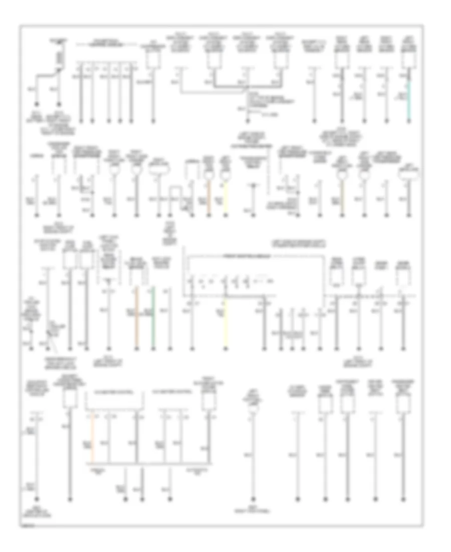 Ground Distribution Wiring Diagram 1 of 2 for Chrysler Aspen Limited 2008