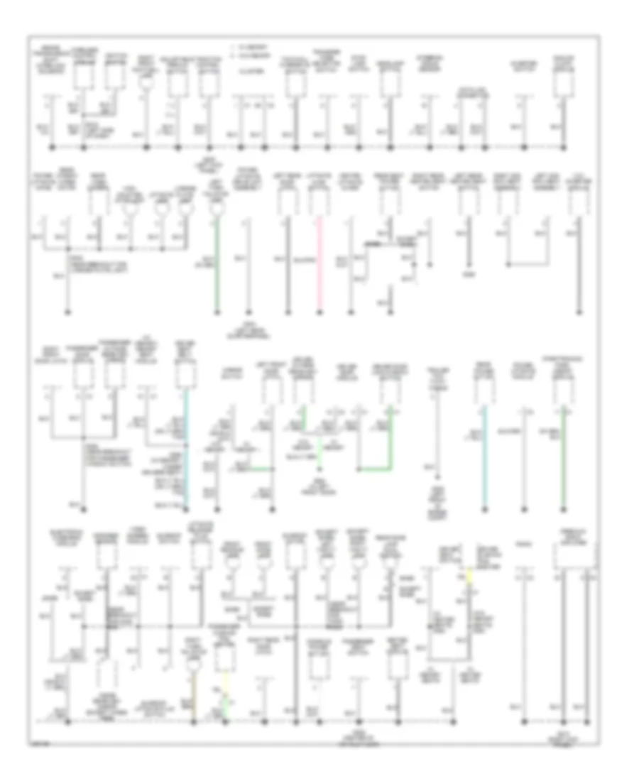 Ground Distribution Wiring Diagram 2 of 2 for Chrysler Aspen Limited 2008