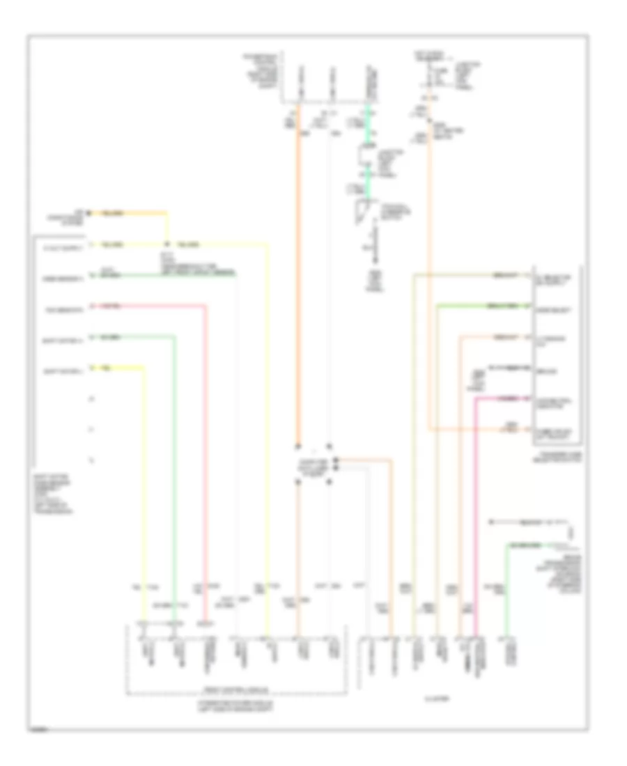 Transfer Case Wiring Diagram for Chrysler Aspen Limited 2008