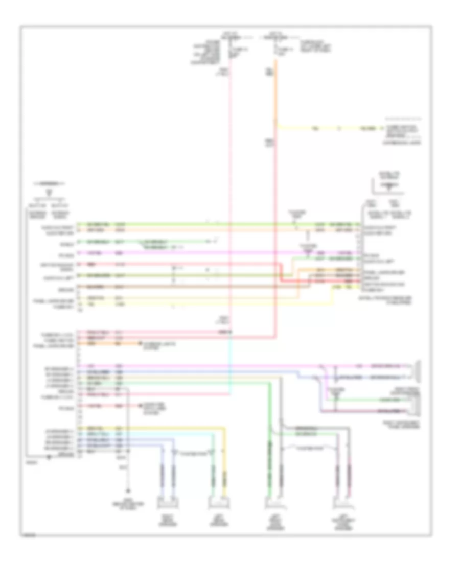 Radio Wiring Diagram, without Hands Free for Chrysler PT Cruiser GT 2004