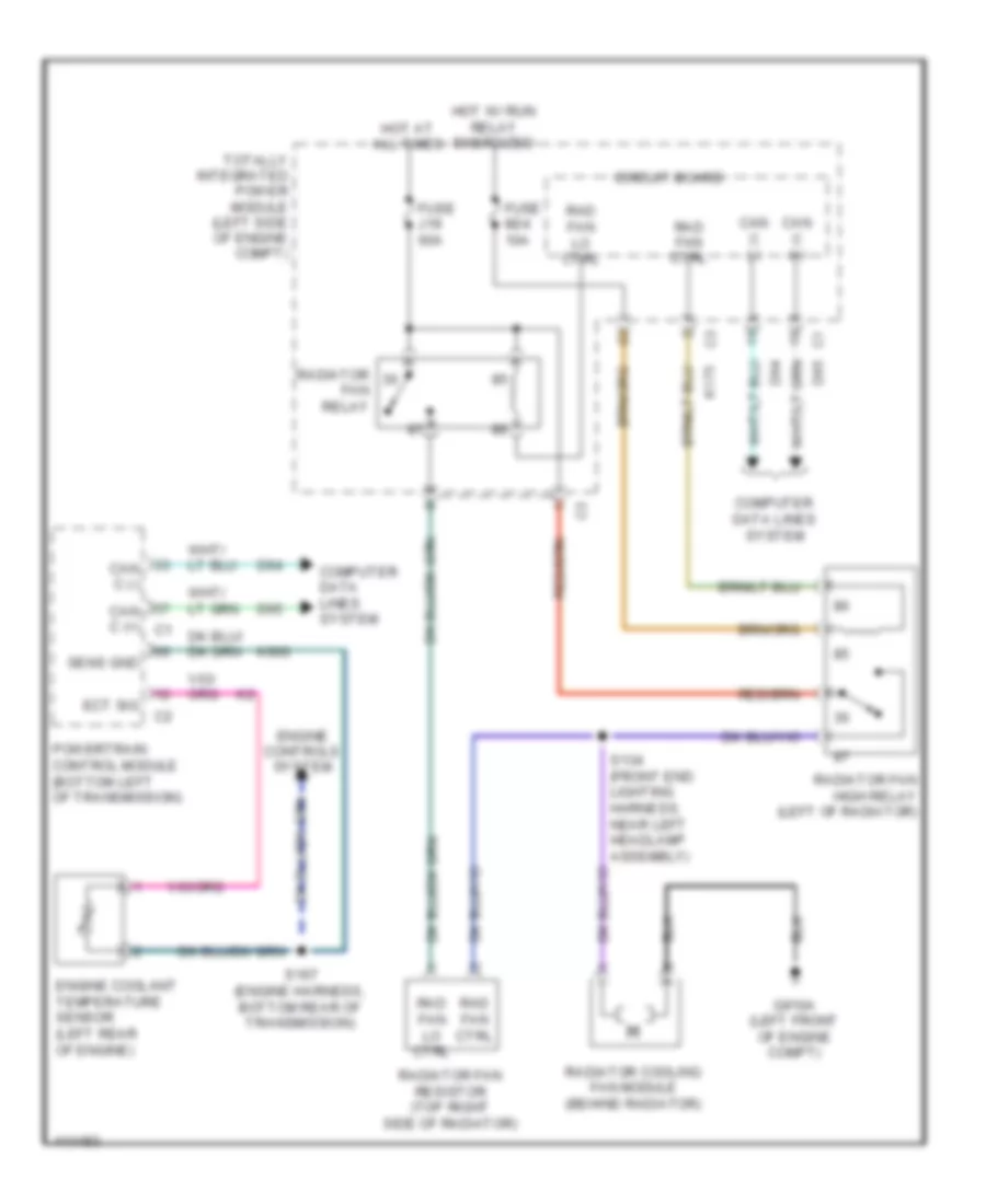 Cooling Fan Wiring Diagram for Chrysler Town  Country Limited 2013