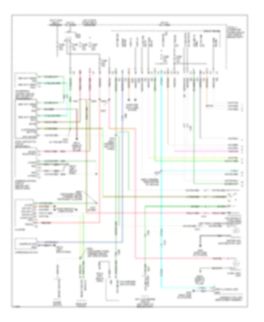 Exterior Lamps Wiring Diagram (1 of 2) for Chrysler Town  Country Limited 2013