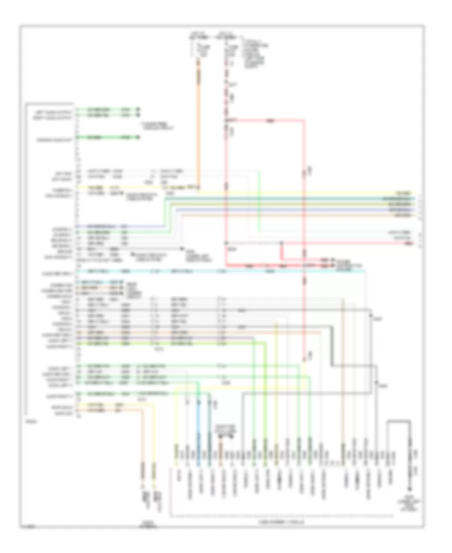 Navigation Wiring Diagram (1 of 4) for Chrysler Town  Country Limited 2013