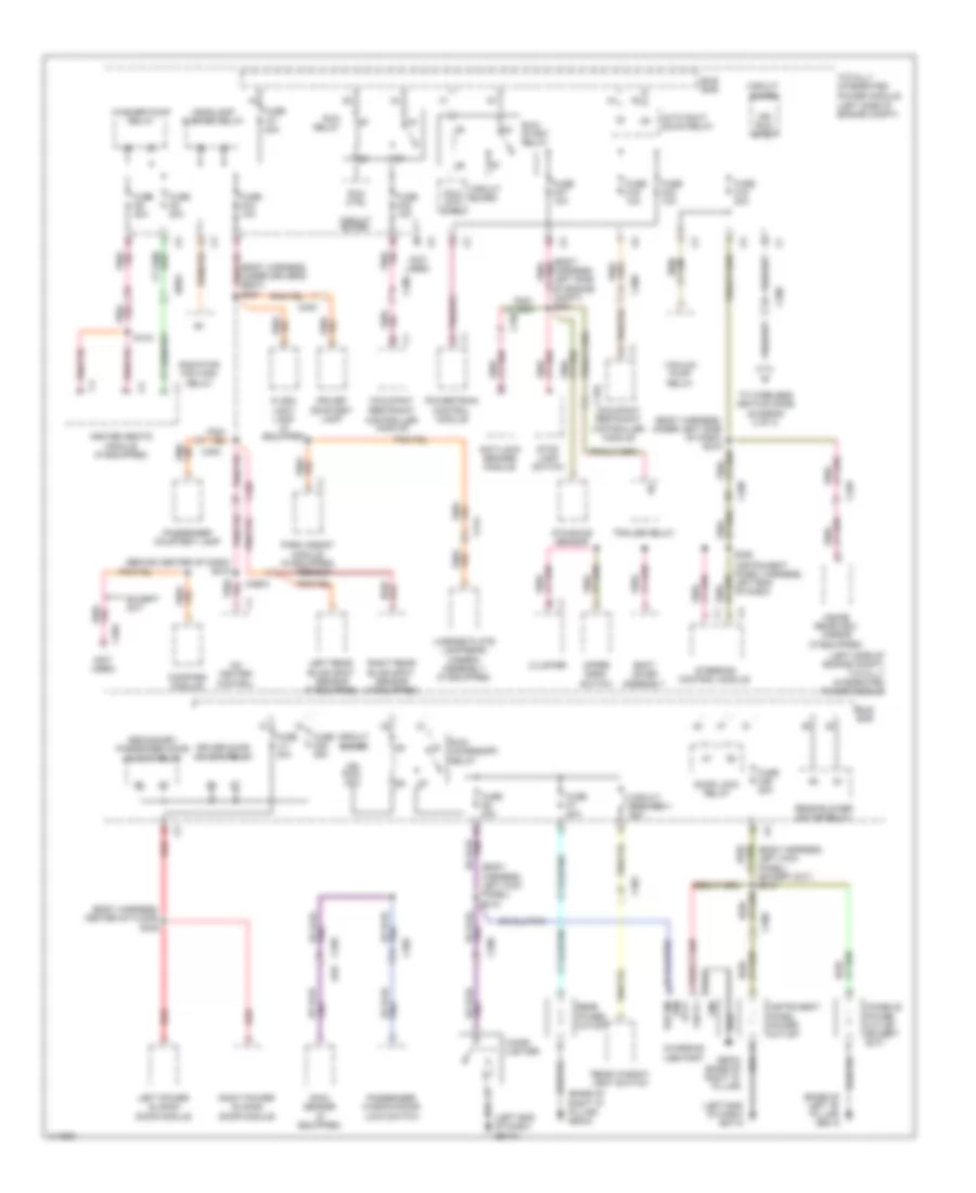 Power Distribution Wiring Diagram 3 of 3 for Chrysler Town  Country Limited 2013