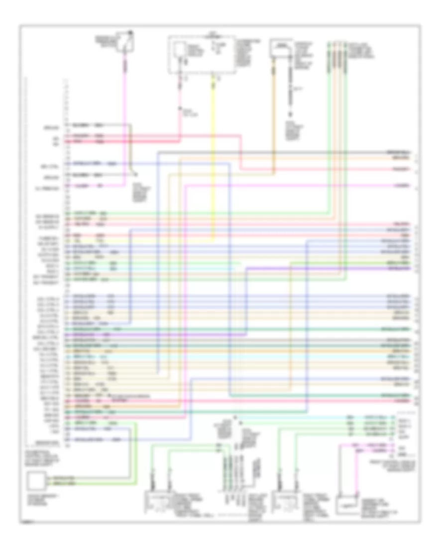 2.7L, Engine Performance Wiring Diagram, Late Production without Autostick (1 of 5) for Chrysler 300 Limited 2006
