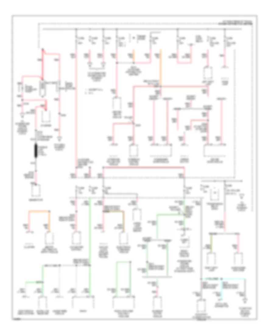 Power Distribution Wiring Diagram 1 of 5 for Chrysler 300 Limited 2006