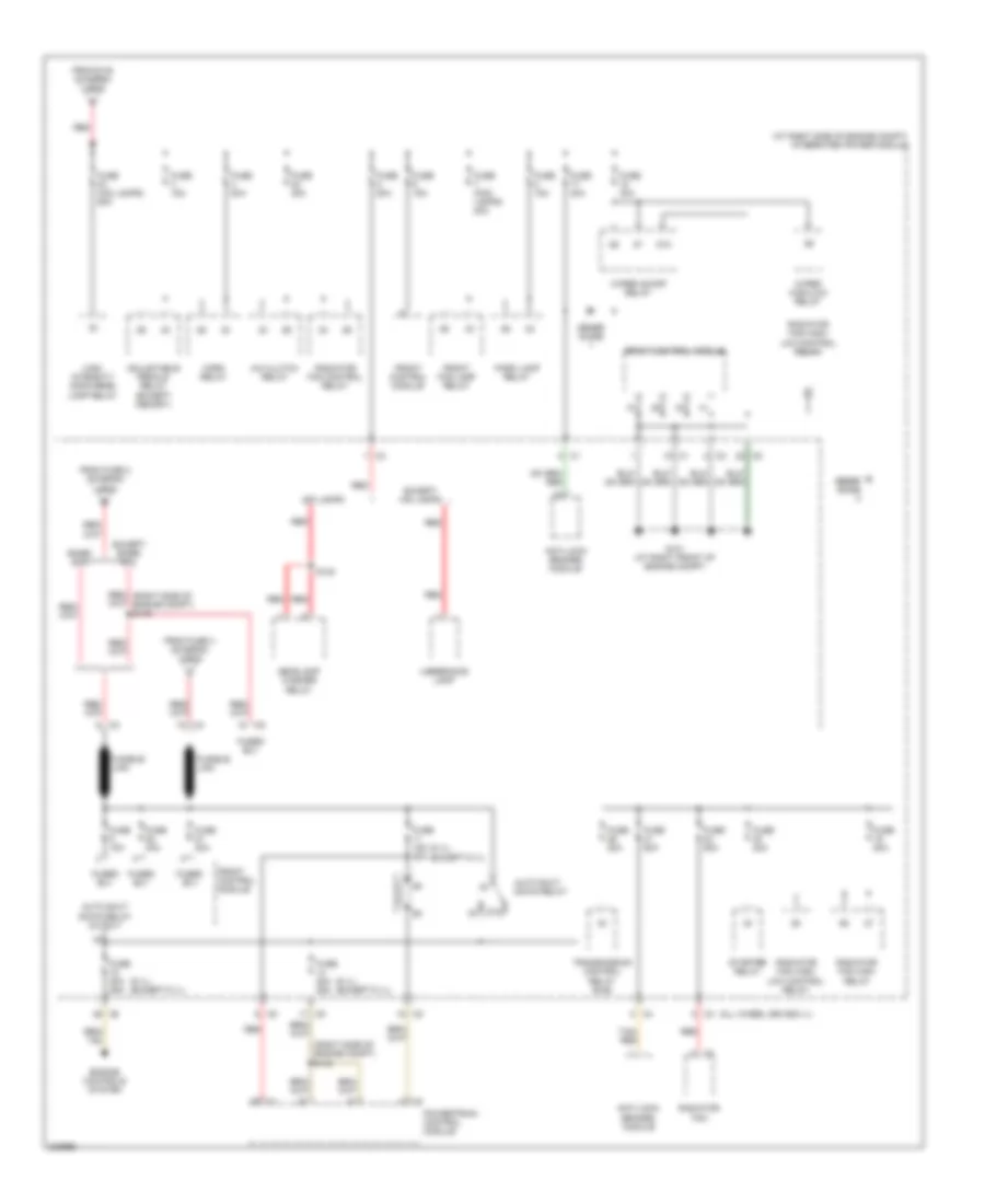 Power Distribution Wiring Diagram (2 of 5) for Chrysler 300 Limited 2006