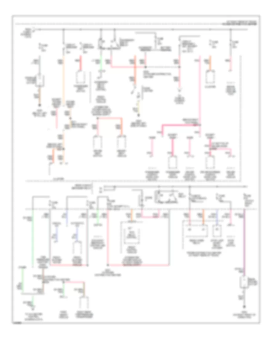 Power Distribution Wiring Diagram (3 of 5) for Chrysler 300 Limited 2006