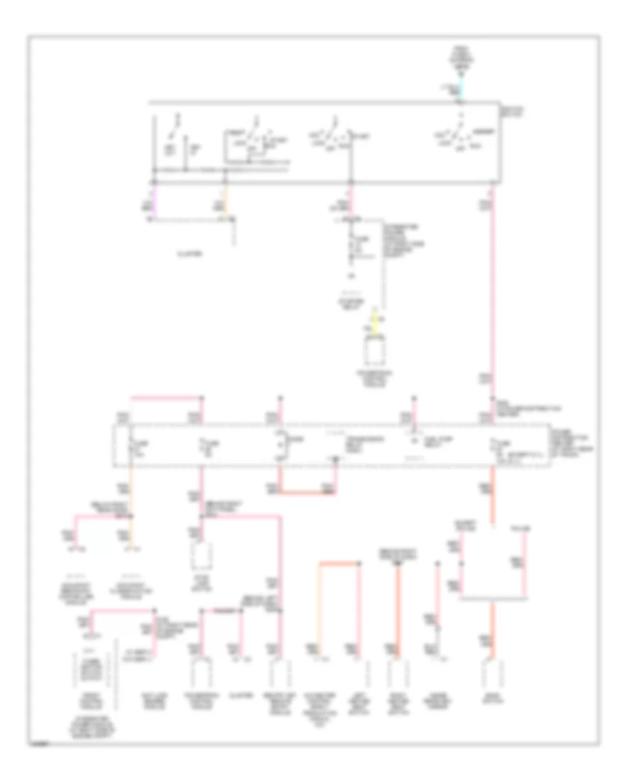 Power Distribution Wiring Diagram (4 of 5) for Chrysler 300 Limited 2006