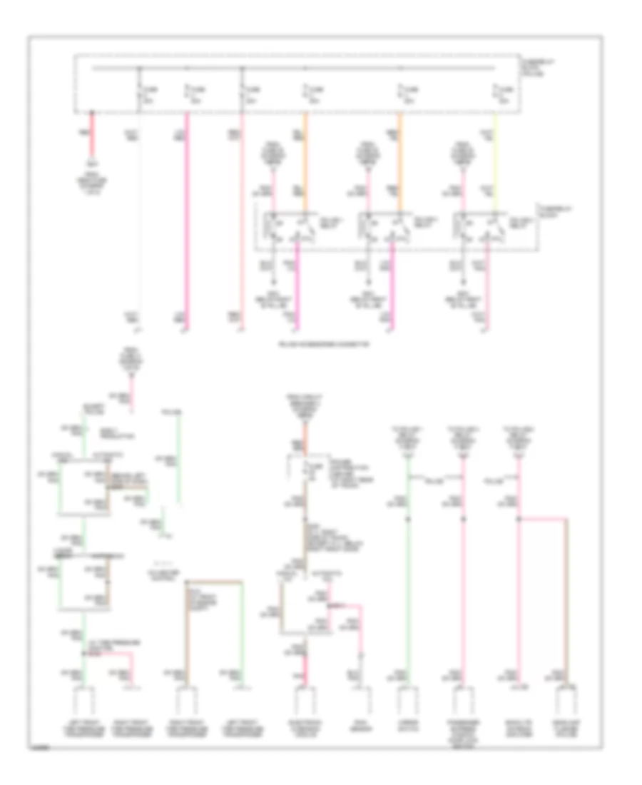 Power Distribution Wiring Diagram 5 of 5 for Chrysler 300 Limited 2006
