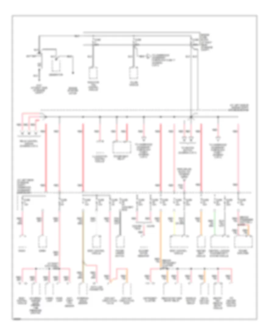 Power Distribution Wiring Diagram 1 of 3 for Chrysler Crossfire Limited 2008