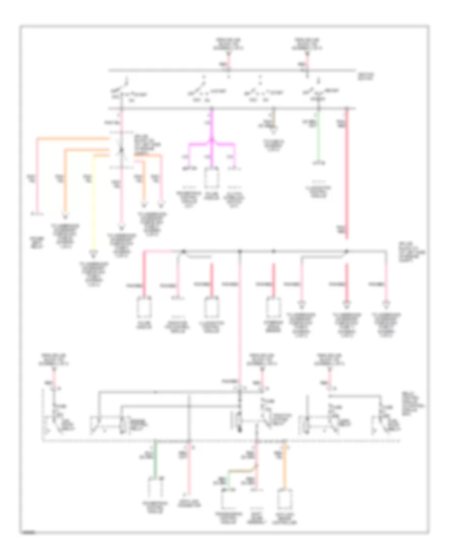 Power Distribution Wiring Diagram 2 of 3 for Chrysler Crossfire Limited 2008