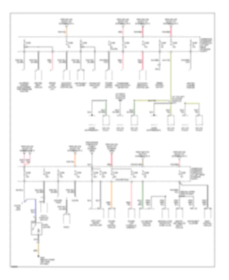 Power Distribution Wiring Diagram 3 of 3 for Chrysler Crossfire Limited 2008