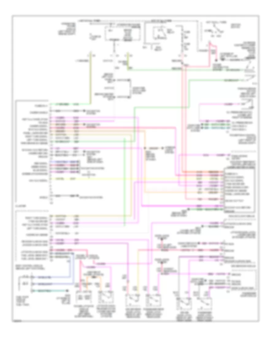 Instrument Cluster Wiring Diagram for Chrysler Pacifica Limited 2008