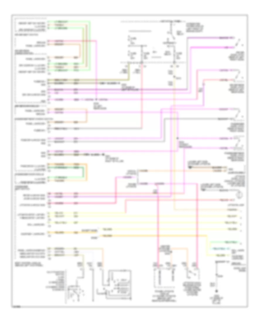 Interior Lights Wiring Diagram 1 of 2 for Chrysler Pacifica Limited 2008