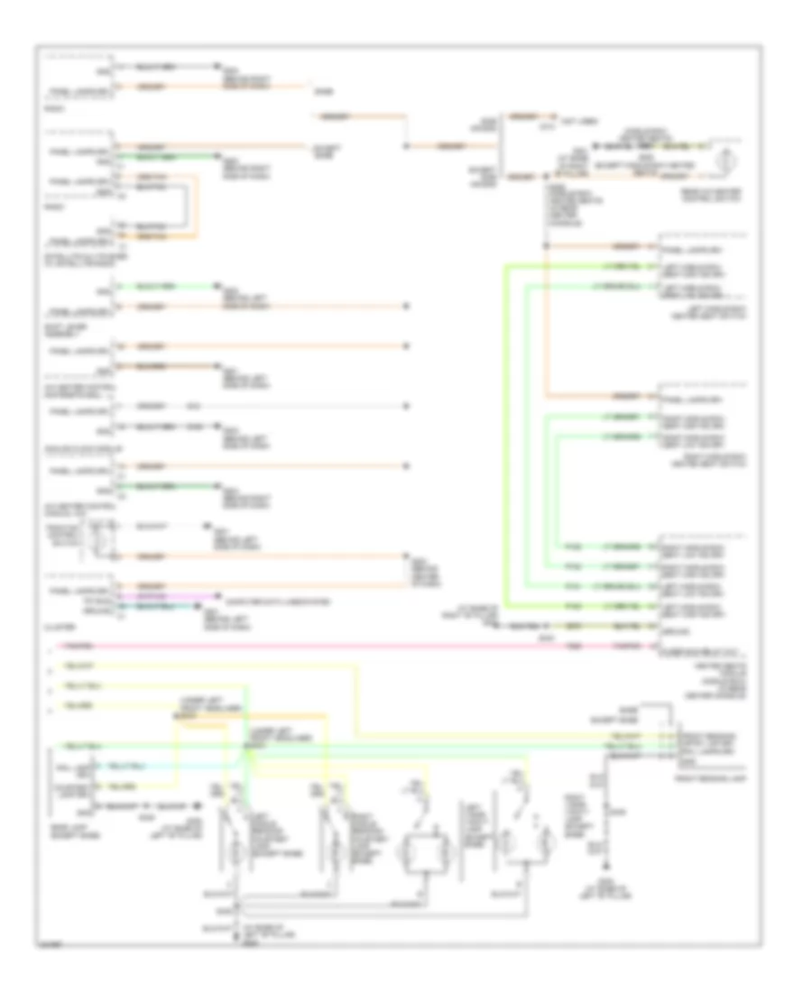 Interior Lights Wiring Diagram 2 of 2 for Chrysler Pacifica Limited 2008