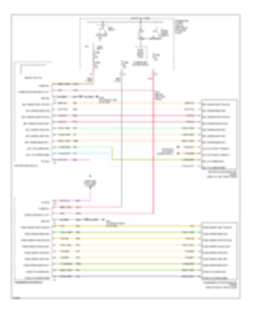 Memory Systems Wiring Diagram 1 of 2 for Chrysler Pacifica Limited 2008