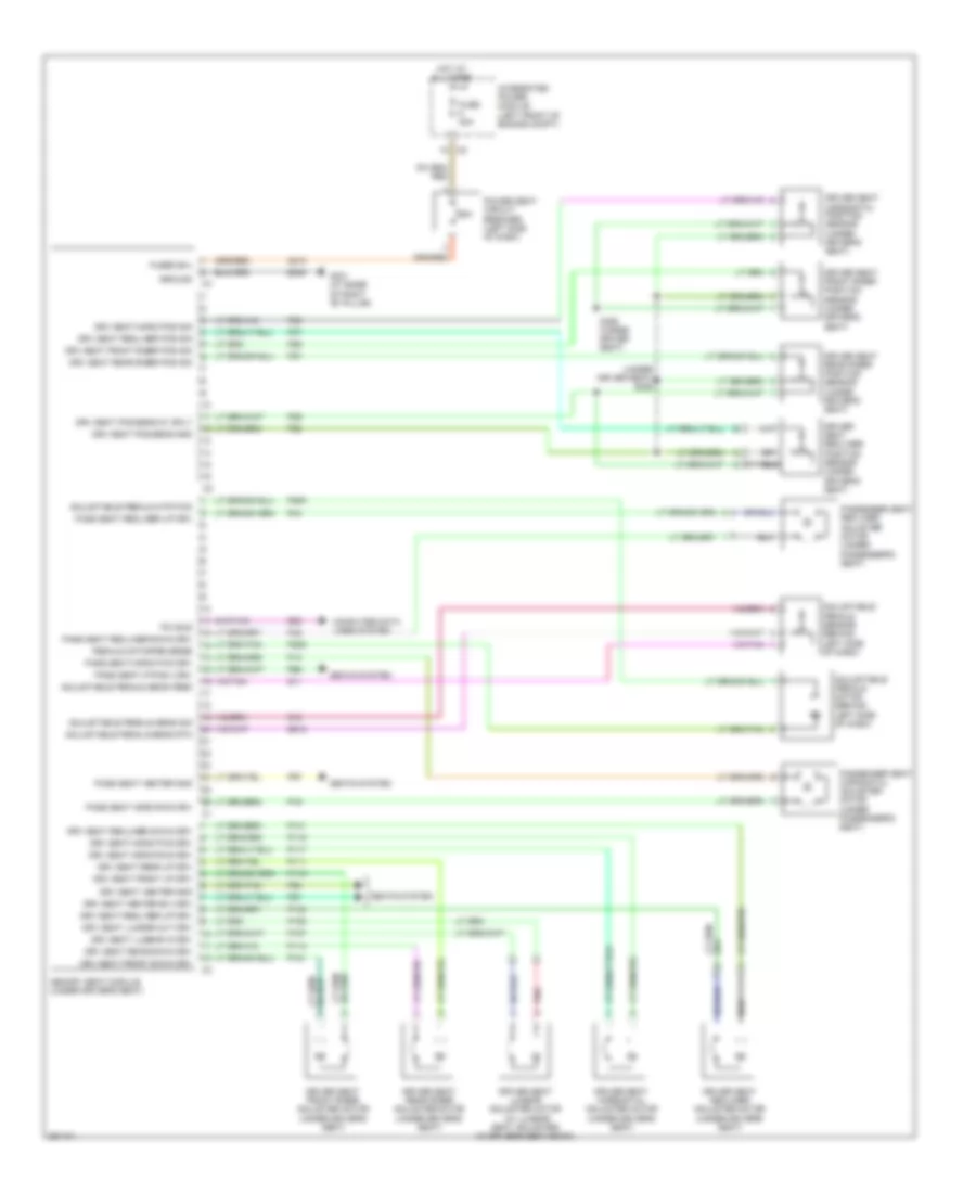 Memory Systems Wiring Diagram 2 of 2 for Chrysler Pacifica Limited 2008