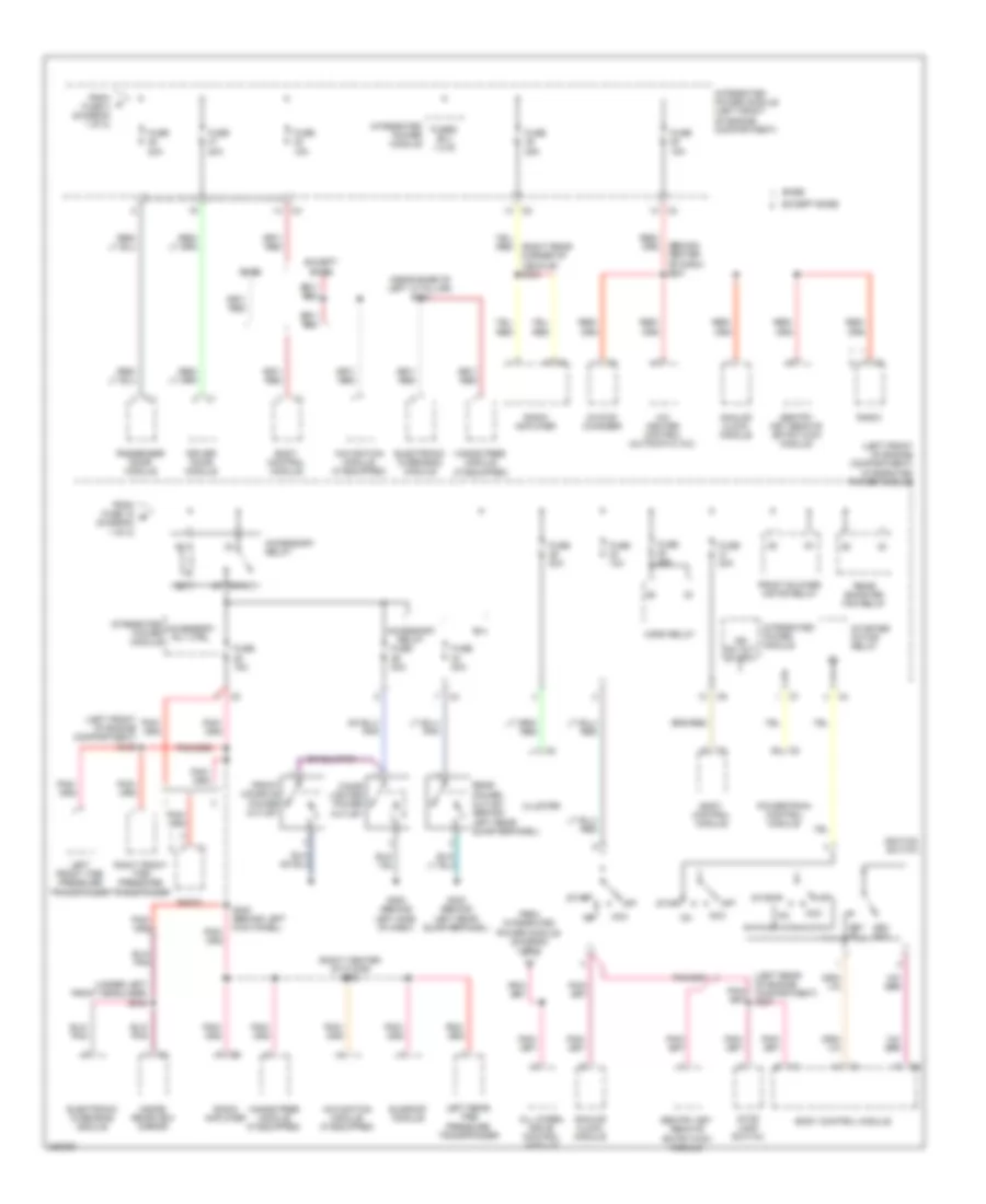 Power Distribution Wiring Diagram (2 of 2) for Chrysler Pacifica Limited 2008