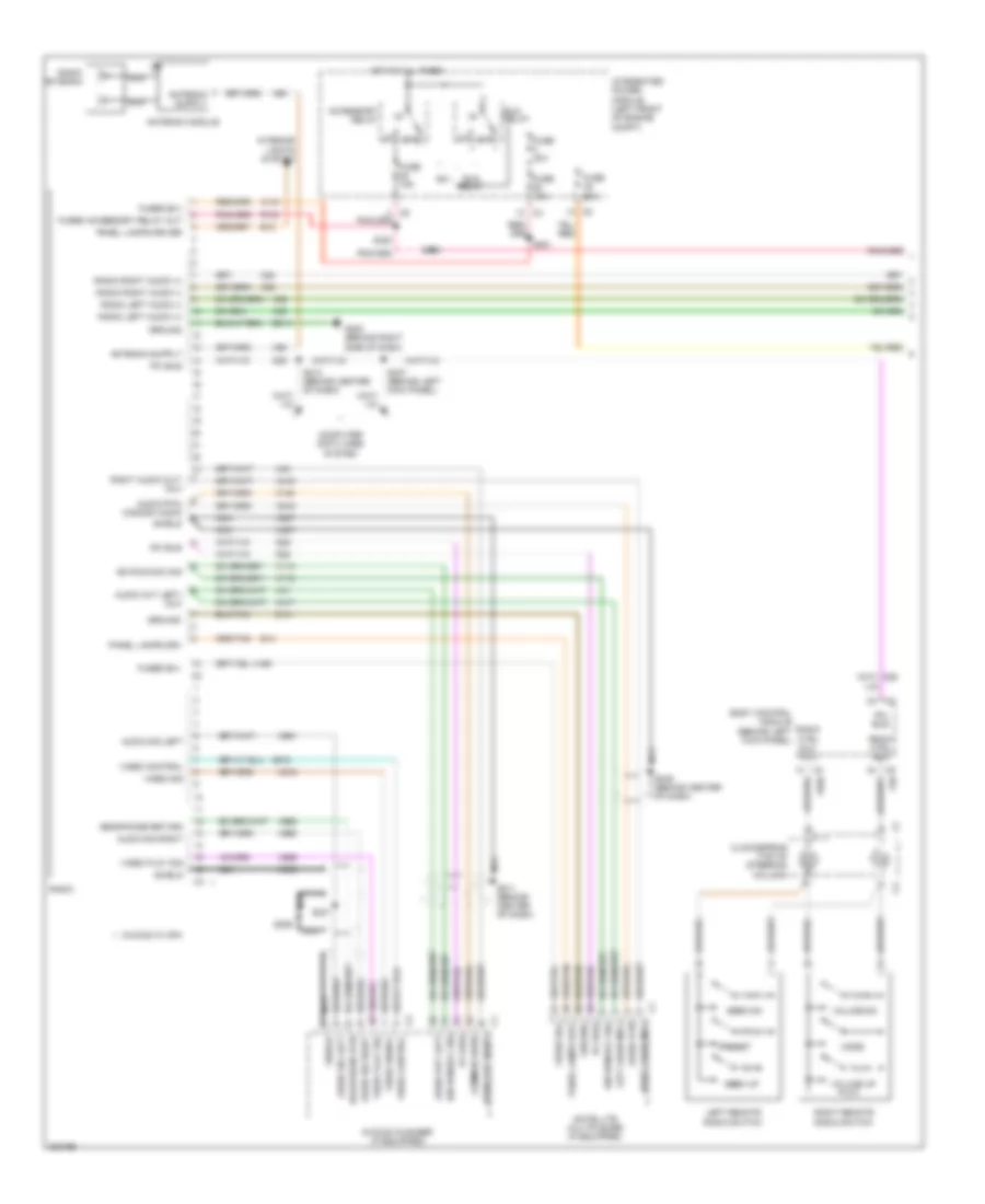 Radio Wiring Diagram Premium 1 of 2 for Chrysler Pacifica Limited 2008