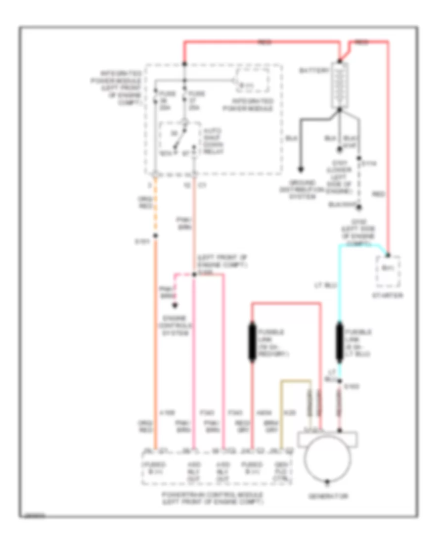 Charging Wiring Diagram for Chrysler Pacifica Limited 2008