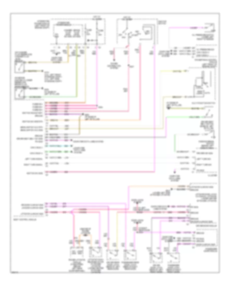 Chime Wiring Diagram for Chrysler Pacifica Limited 2008