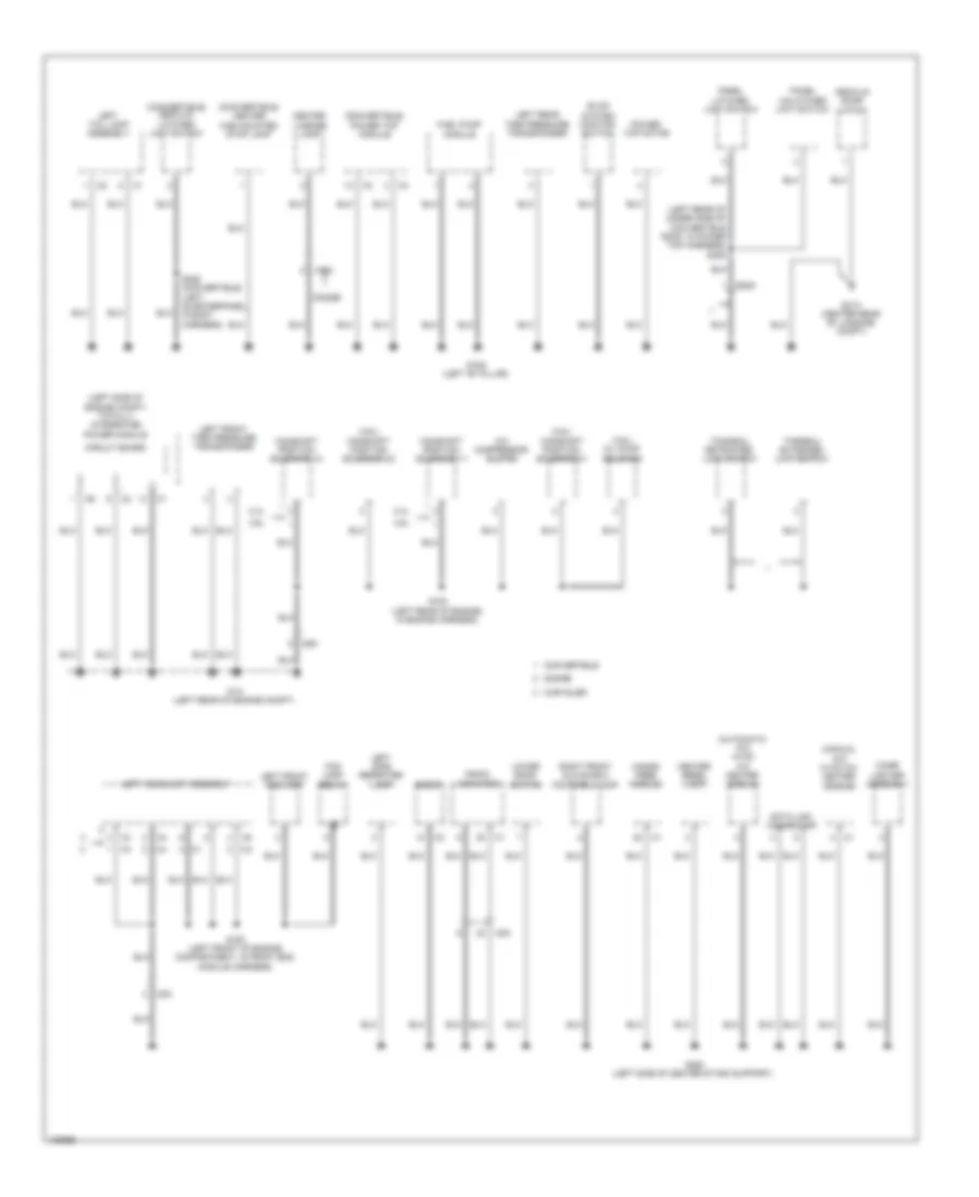 Ground Distribution Wiring Diagram 2 of 3 for Chrysler 200 Limited 2014