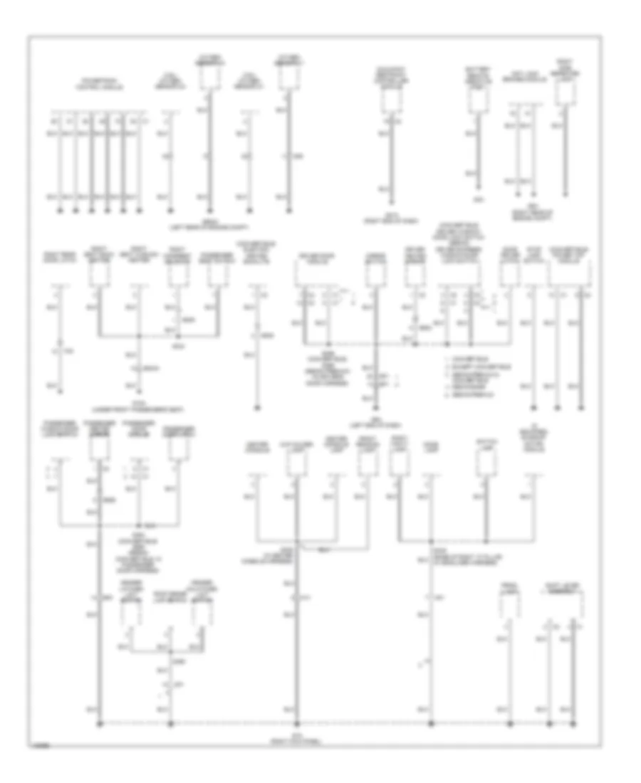 Ground Distribution Wiring Diagram 3 of 3 for Chrysler 200 Limited 2014