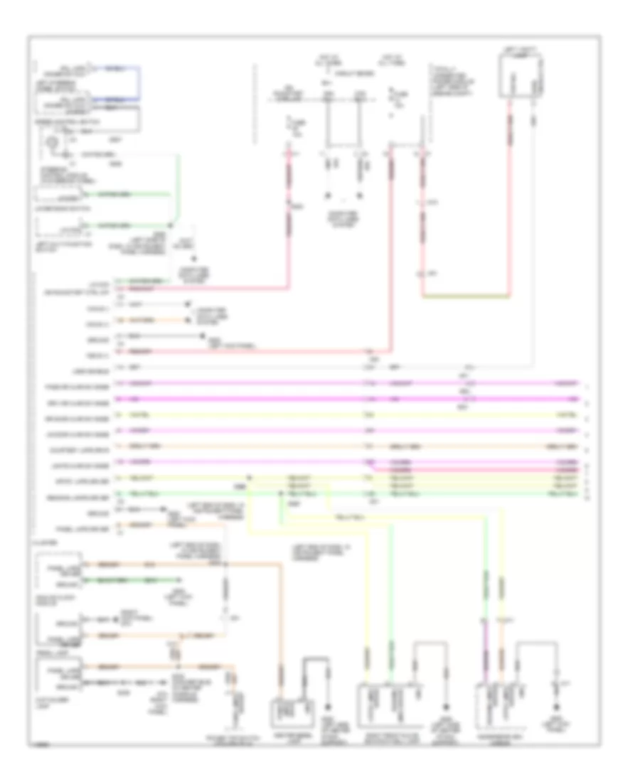 Interior Lights Wiring Diagram 1 of 2 for Chrysler 200 Limited 2014