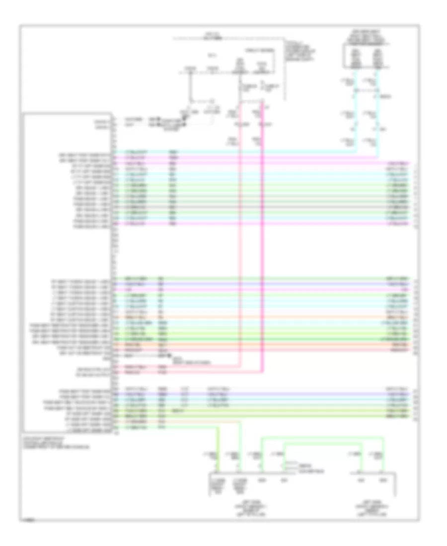 Supplemental Restraints Wiring Diagram 1 of 3 for Chrysler 200 Limited 2014