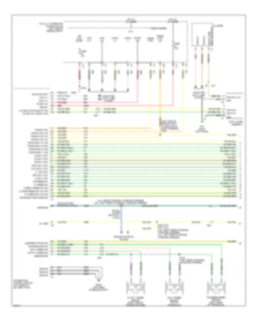 Transmission Wiring Diagram, 6 Speed AT (1 of 2) for Chrysler 200 Limited 2014