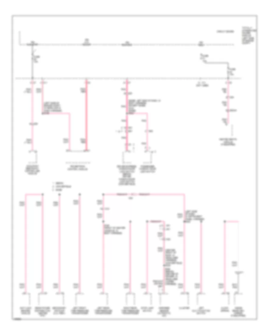 Power Distribution Wiring Diagram (3 of 3) for Chrysler 200 LX 2014