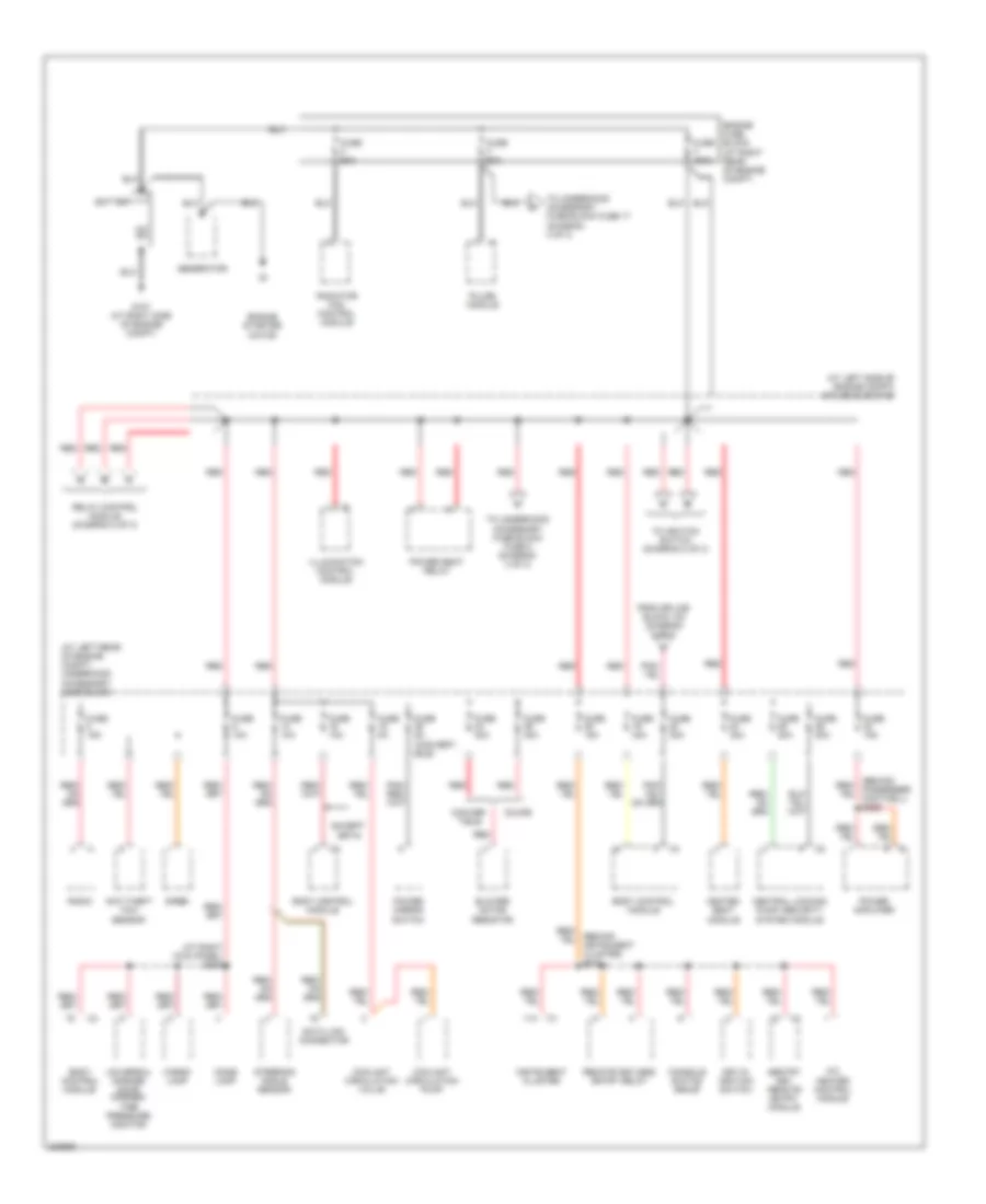 Power Distribution Wiring Diagram 1 of 3 for Chrysler Crossfire 2006