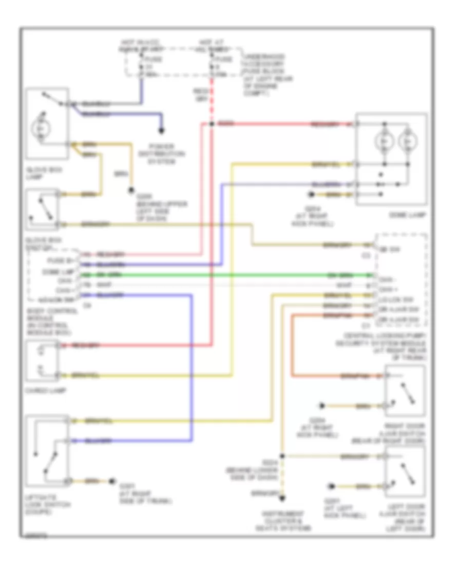 Courtesy Lamps Wiring Diagram for Chrysler Crossfire Limited 2006