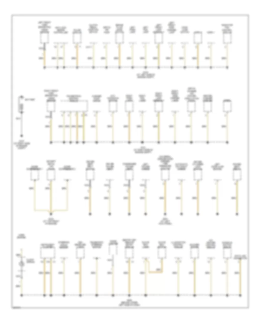 Ground Distribution Wiring Diagram 1 of 2 for Chrysler Crossfire SRT 6 2006