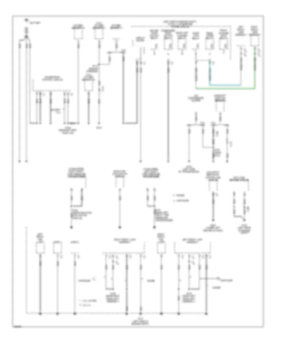 Ground Distribution Wiring Diagram 1 of 4 for Chrysler Town  Country Limited 2010
