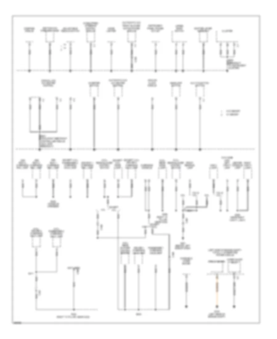 Ground Distribution Wiring Diagram 2 of 4 for Chrysler Town  Country Limited 2010