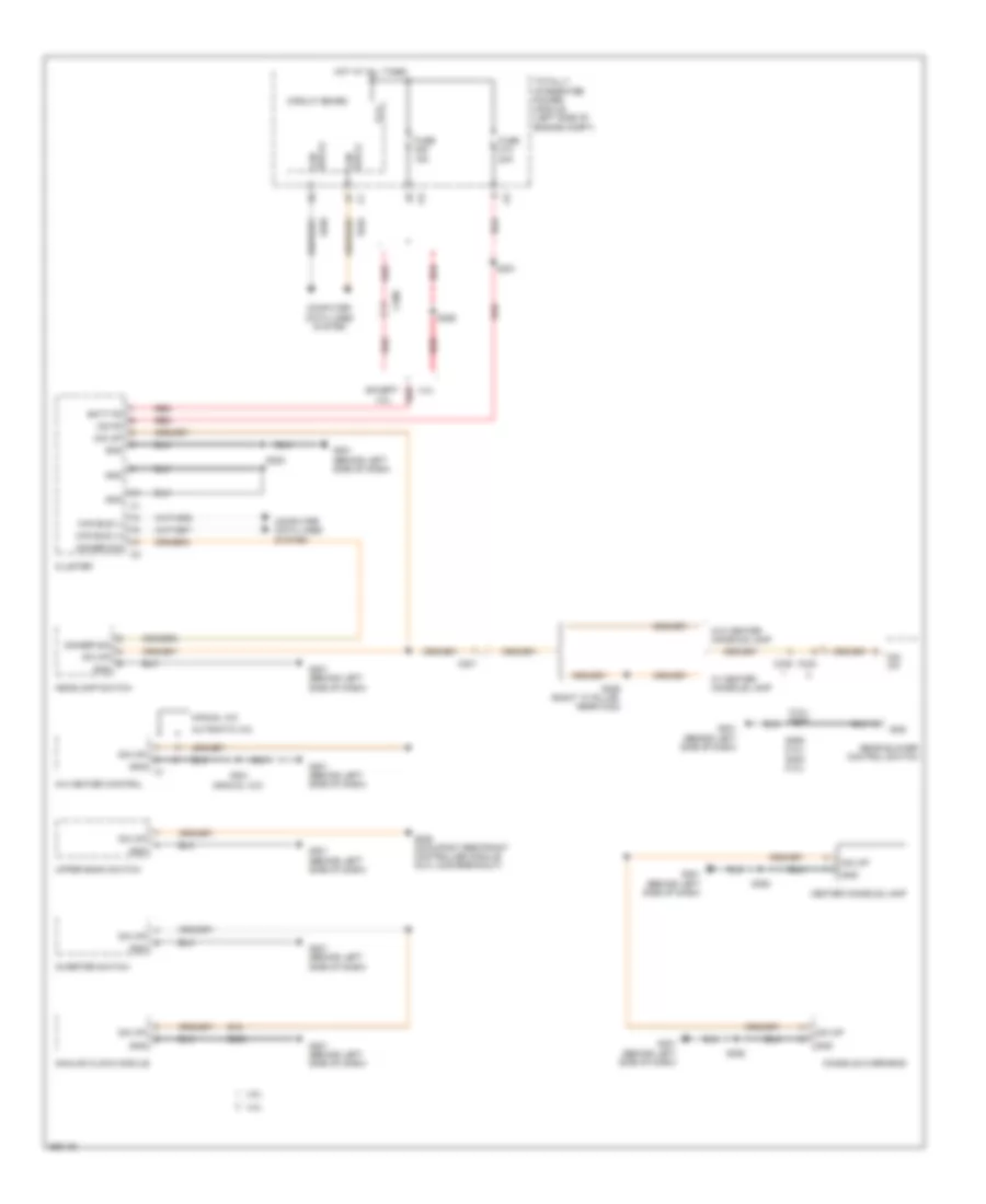 Instrument Illumination Wiring Diagram for Chrysler Town  Country Limited 2010