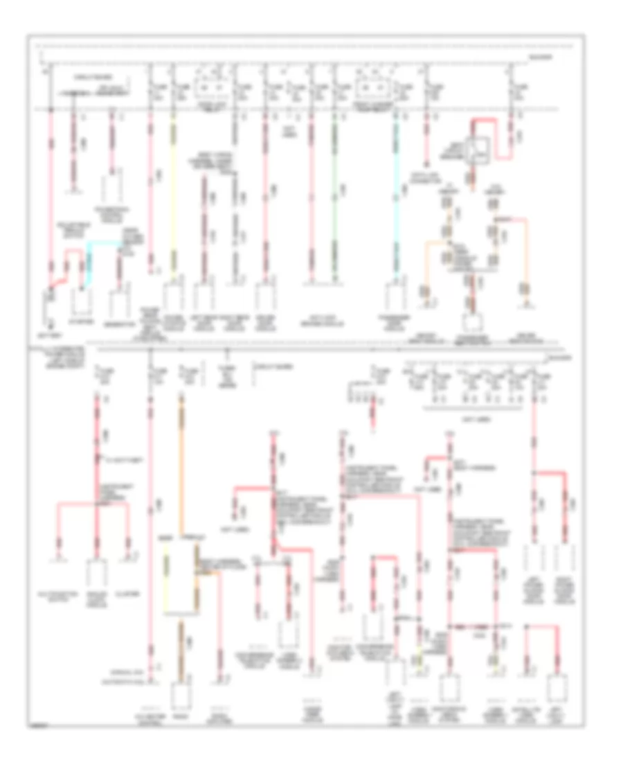 Power Distribution Wiring Diagram 1 of 4 for Chrysler Town  Country Limited 2010