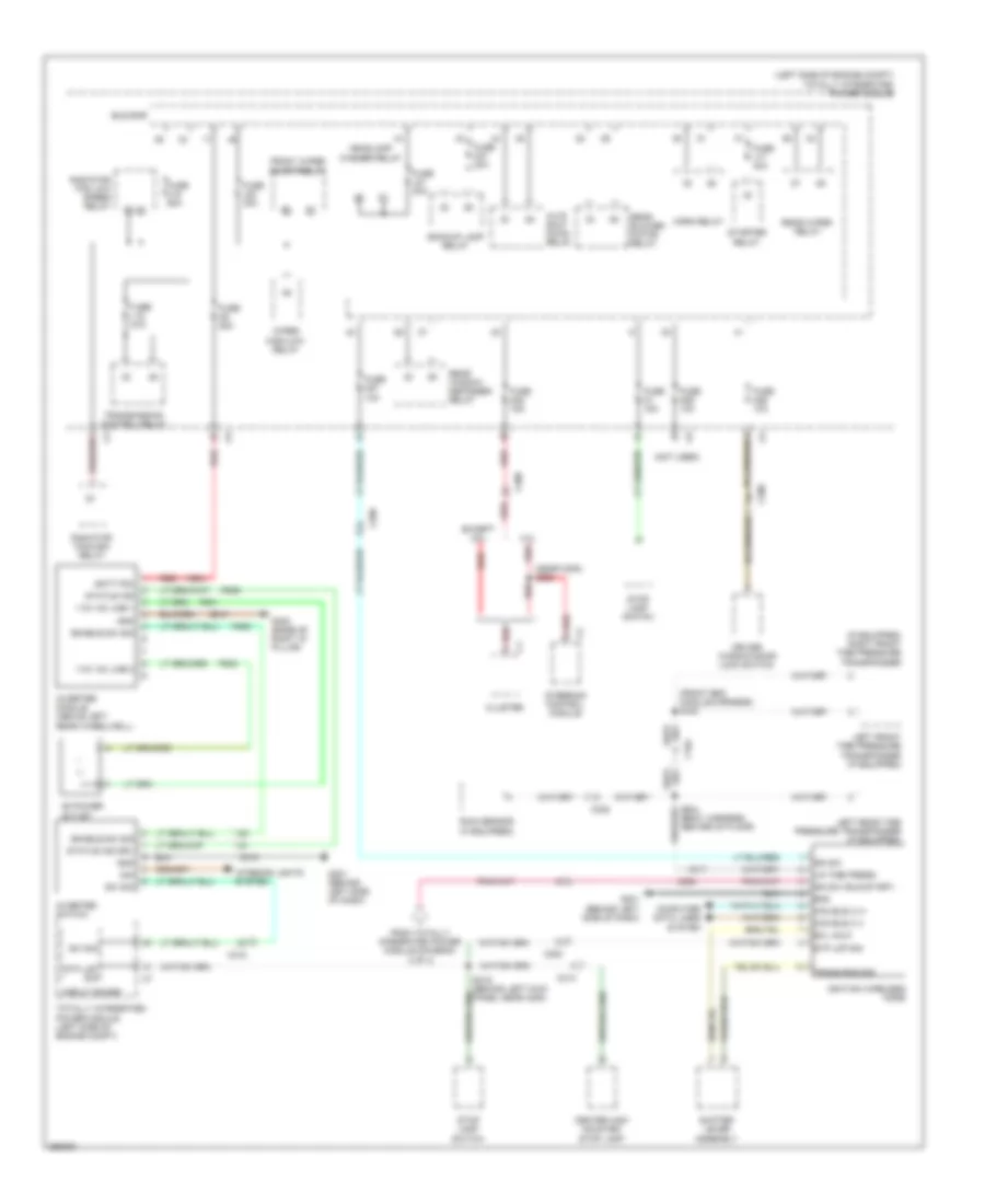 Power Distribution Wiring Diagram 2 of 4 for Chrysler Town  Country Limited 2010