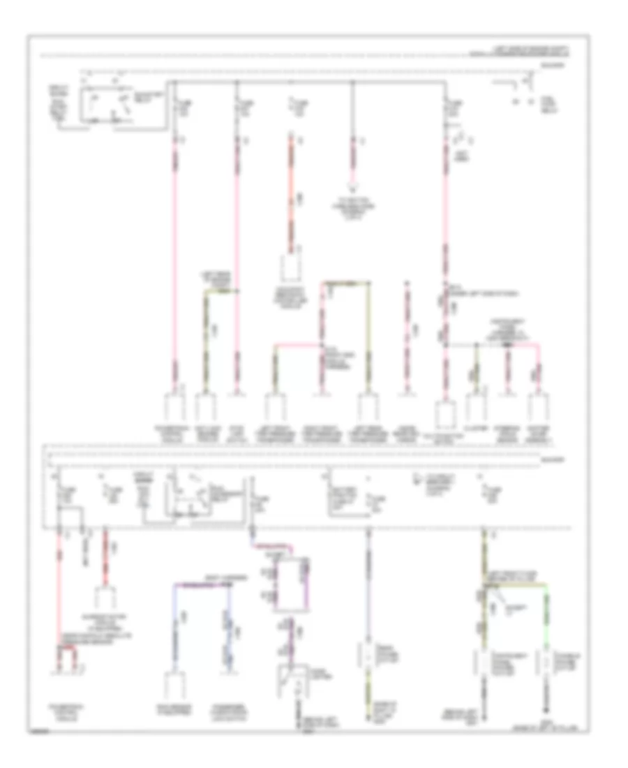 Power Distribution Wiring Diagram (3 of 4) for Chrysler Town  Country Limited 2010