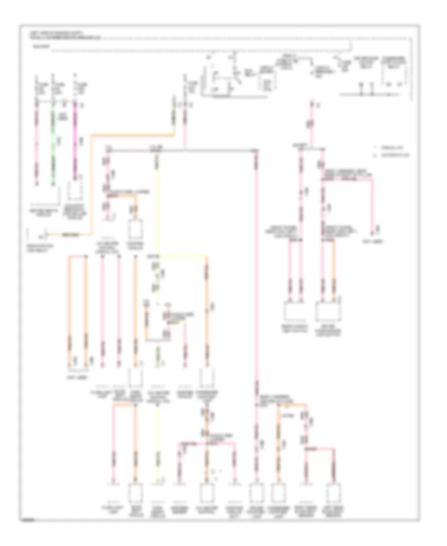 Power Distribution Wiring Diagram 4 of 4 for Chrysler Town  Country Limited 2010