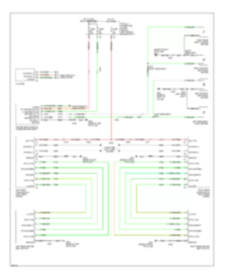Rear Heated Seats Wiring Diagram for Chrysler Town  Country Limited 2010