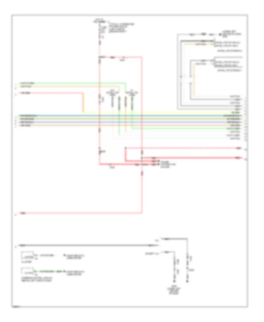 Radio Wiring Diagram, Premium with Dual DVD (2 of 5) for Chrysler Town  Country Limited 2010