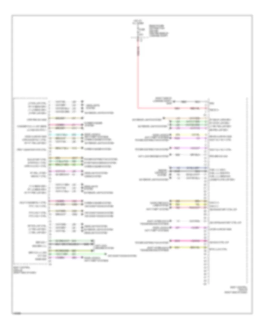 Body Control Modules Wiring Diagram 1 of 2 for Chrysler 300 2014