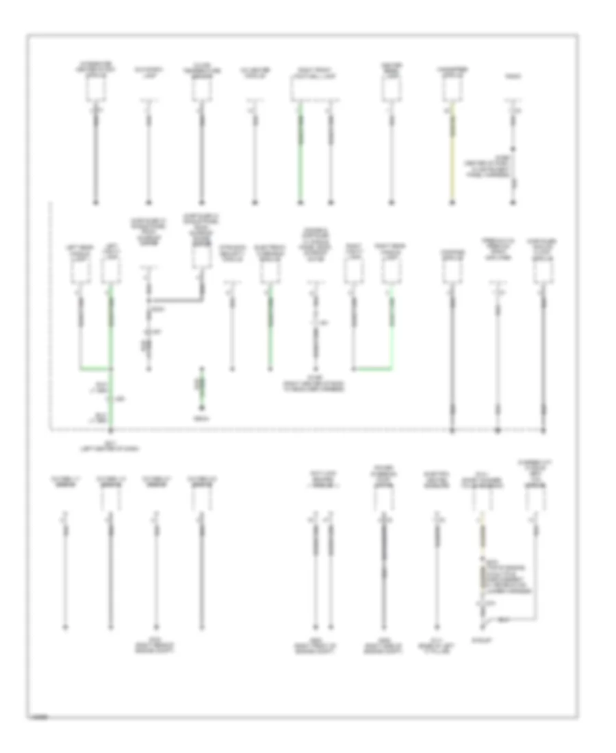 Ground Distribution Wiring Diagram (3 of 5) for Chrysler 300 2014