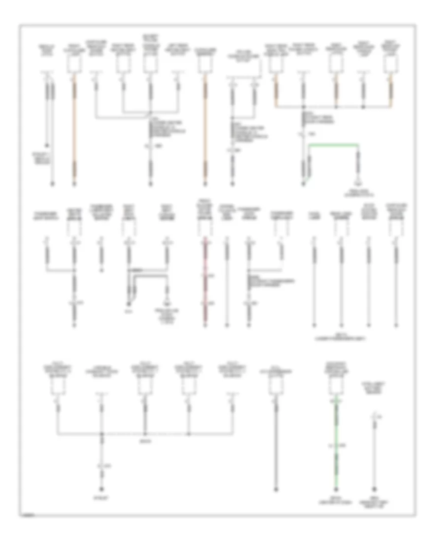 Ground Distribution Wiring Diagram (4 of 5) for Chrysler 300 2014