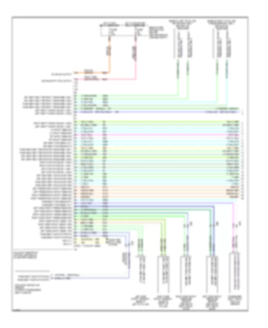 Supplemental Restraints Wiring Diagram 1 of 3 for Chrysler 300 2014
